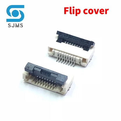 10PCS 0.5mm 1.0mm FPC FFC Connector Flat Cable PCB Connectors SMT ZIF 32/34/36/38/40/45/50/60 Pines