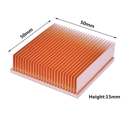 Pure Copper Heatsink DIY Heat Sink Radiator Cooling Cooler for Raspberry pi Electronic 3D printer CHIP IC MOS Heat dissipation