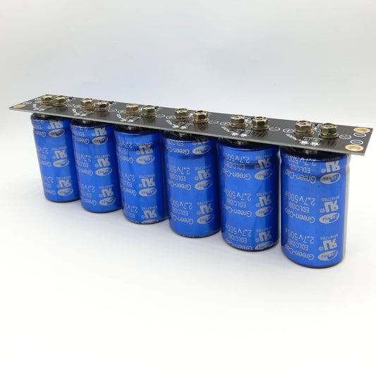 Módulo Supercapacitor Automotriz SAMWHA Green-Cap (83F, 16V / 6x 500F, 2.7V) con Placa Protección