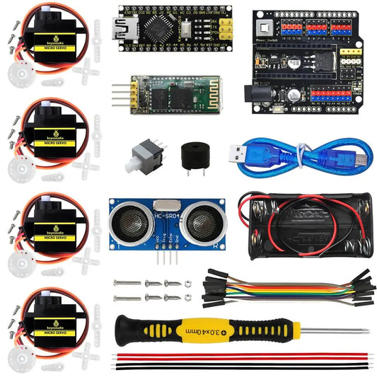 Kit Inicio Proyecto DIY Keyestudio para Robot OTTO Arduino (Sin Piezas Impresas 3D)