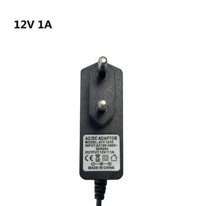 Adaptador Fuente Alimentación Universal AC 110-240V a DC 12V 1A/2A/3A Cargador EU/US para Tira LED/TV
