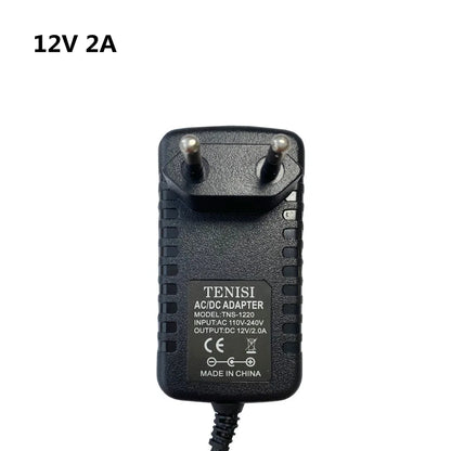 Adaptador Fuente Alimentación Universal AC 110-240V a DC 12V 1A/2A/3A Cargador EU/US para Tira LED/TV