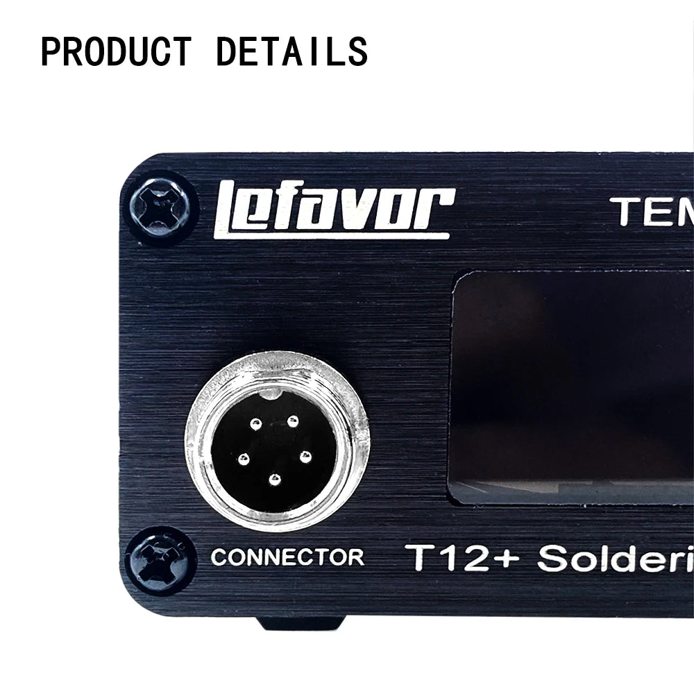 Estación Soldadura Portátil T12+ Multifunción (OLED 1.3") Rework BGA con Puntas Soldador
