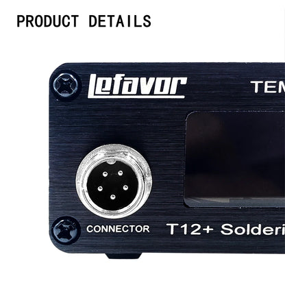 Estación Soldadura Portátil T12+ Multifunción (OLED 1.3") Rework BGA con Puntas Soldador