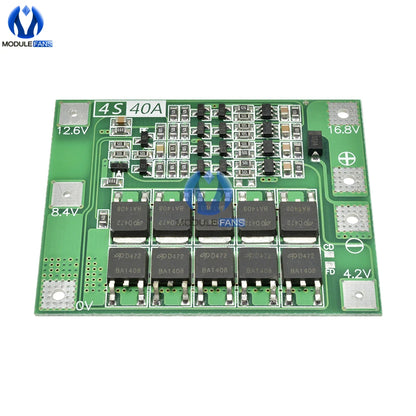 3S/4S Bms Balance 20A 30A 40A 60A 12V/24V Li-ion Lithium Battery Charger Protection Board 18650 BMS Equalizer Enhance/Balance
