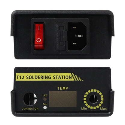 Electric Unit Digital Soldering Iron Station Temperature Controller Kits for HAKKO T12 Handle DIY kits LED vibration switch