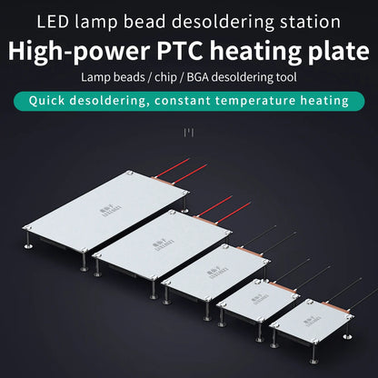 LUXIANZI Aluminum Led Remover BGA Desoldering Station PTC Fever Plate Preheating LCD Strip Chip Repair Thermostat Heating Plate