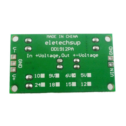 Módulo Convertidor Voltaje DC-DC Buck-Boost Salida Dual Positiva/Negativa (+/- 5V a 24V) 8W 3-24V Input