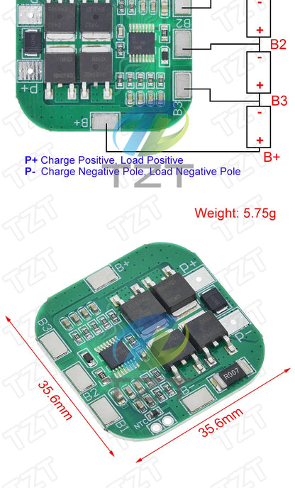 1/5PCS 4S 14.8V / 16.8V 20A peak li-ion BMS PCM battery protection board bms pcm for lithium LicoO2 Limn2O4 18650 li battery