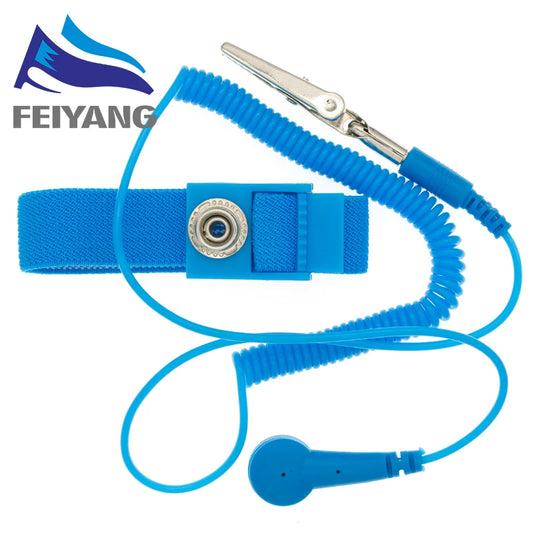 Pulsera Antiestática ESD Inalámbrica con Clip de Descarga
