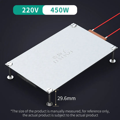 LUXIANZI Aluminum Led Remover BGA Desoldering Station PTC Fever Plate Preheating LCD Strip Chip Repair Thermostat Heating Plate