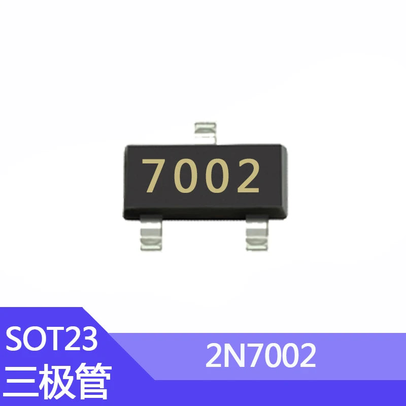 Transistor MOS N-Channel 2N7002 SOT-23 (Marcado 702) - Lote 100 Piezas