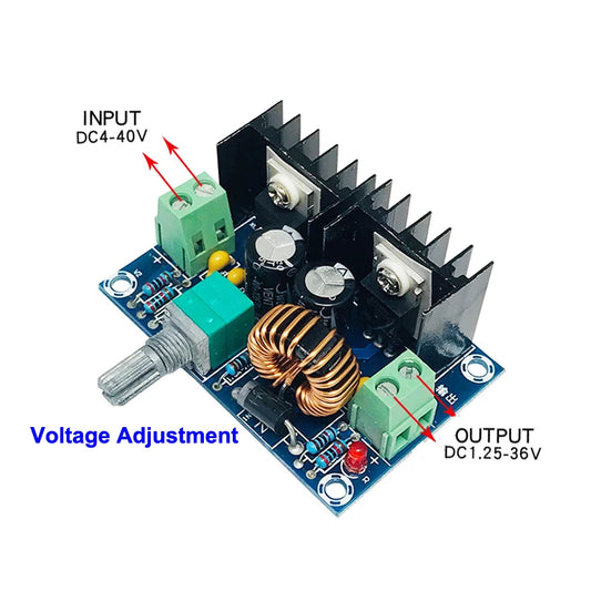 Módulo Regulador Voltaje XL4016E1 DC-DC 200W 8A Buck Ajustable 1.25-36V Estabilizador Vehicular