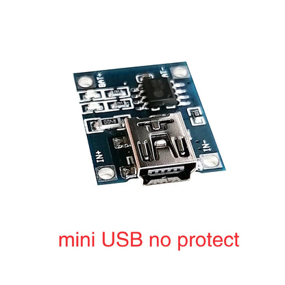 5 PCS Type-c/Micro/Mini USB 5V 1A 18650 TP4056 Lithium Battery Charger Module Charging Board With Protection Dual 1A Li-ion