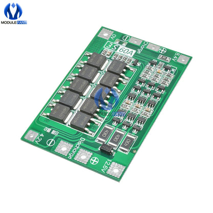 3S/4S Bms Balance 20A 30A 40A 60A 12V/24V Li-ion Lithium Battery Charger Protection Board 18650 BMS Equalizer Enhance/Balance