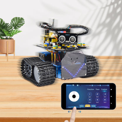 Kit Robot Tanque Inteligente Keyestudio Mini V3.0 (Actualizado) DIY STEM Programable compatible Arduino/Mixly