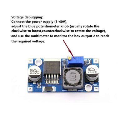 Módulo Fuente Alimentación Step-Down LM2596S DC-DC 3A Ajustable 24V/12V/5V/3V