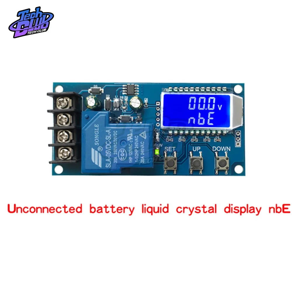 Módulo Control Carga Automática Batería Solar 12V/24V (Plomo-Ácido/Litio) con Display LCD y Protección