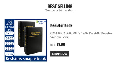 Resistor Kit 1210 2010 2512 5% JR-07 SMD Book Resistor Assortment Kit 170 Values 0R-10M Sample Book