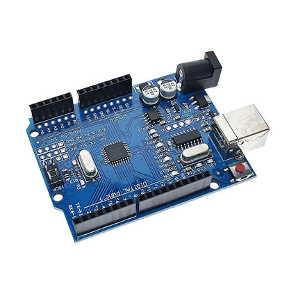 Placa Desarrollo UNO R3 (Versión Modificada, CH340G, Chip MEGA328P 16MHz) con Cable USB para Arduino