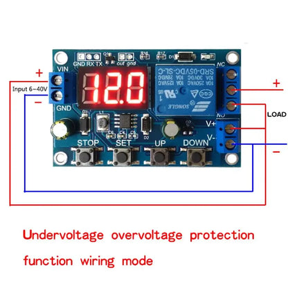 Switch Control Carga/Descarga Batería DC 6-40V Protección Sobre/Bajo Voltaje Corte Automático