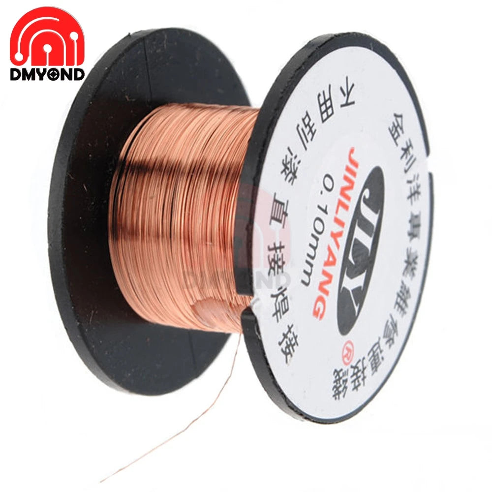 Alambre Cobre Esmaltado 0.1mm para Soldadura/Mantenimiento Placa Base Notebook/PCB Teléfono Móvil
