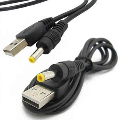 Cable Carga USB A a DC Plug (0.8m) Compatible con PSP 1000/2000/3000 (1 Unidad)