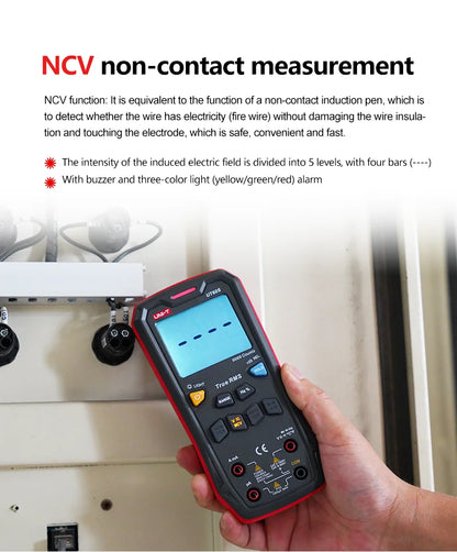 Multímetro Digital Inteligente UNI-T UT60S / UT60BT (Bluetooth) - True RMS, Tester Voltaje 1000V AC/DC, Amperímetro, Frecuencímetro