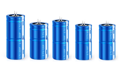 Supercapacitores Farad 2.7V - Varios Valores (1F a 400F) para Grabadora Vehicular - Lote 2 Piezas