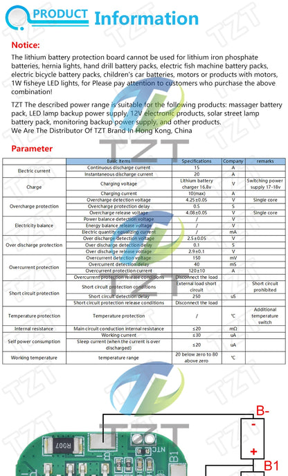 1/5PCS 4S 14.8V / 16.8V 20A peak li-ion BMS PCM battery protection board bms pcm for lithium LicoO2 Limn2O4 18650 li battery