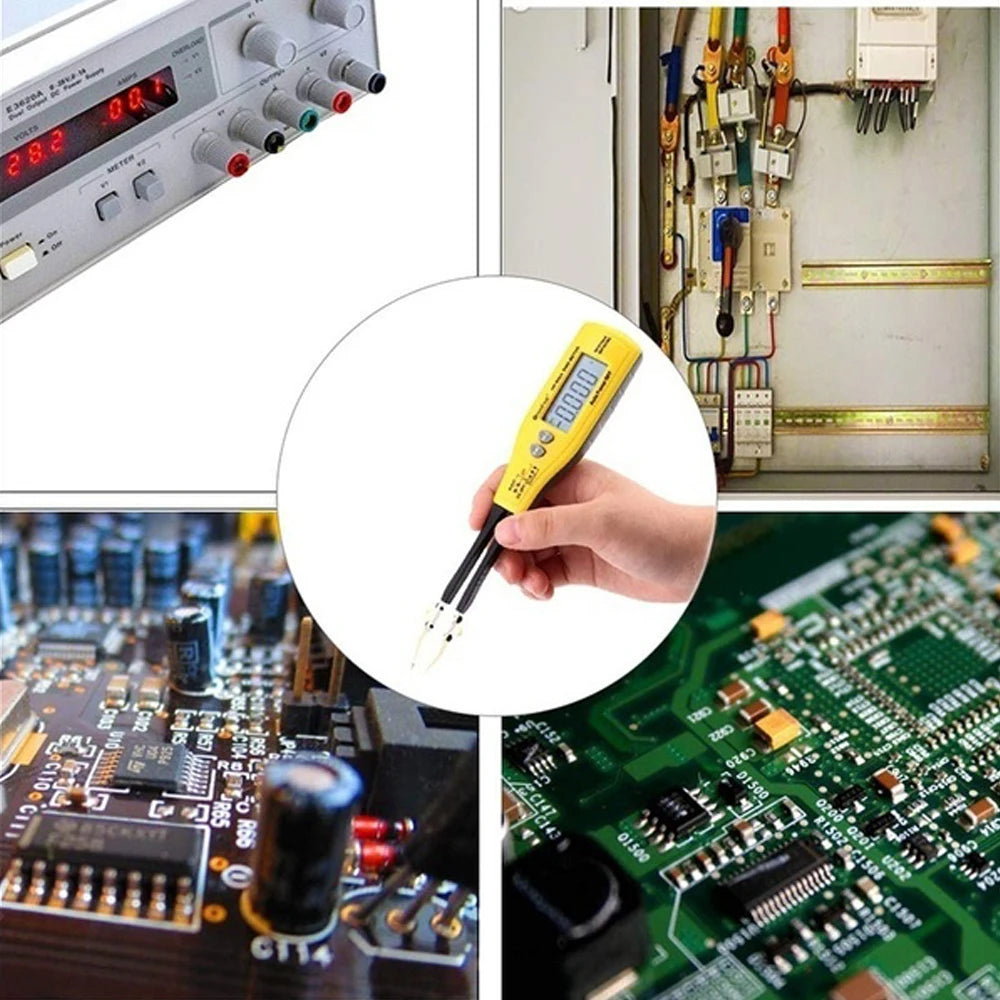 Medidor Capacitancia Digital BT-990C - Tester SMD Diodo/Resistencia (Tipo Pinza) + Puntas Repuesto