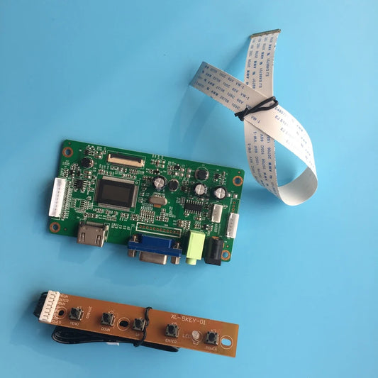 Kit Placa Controladora EDP para Panel 17.3" B173RTN01.1/.3/.4 (1600x900) HDMI/VGA/Audio Driver LED DIY