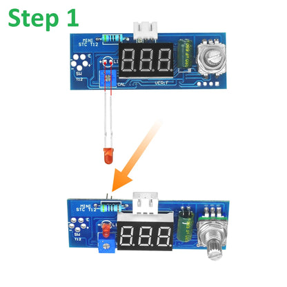 Electric Unit Digital Soldering Iron Station Temperature Controller Kits for HAKKO T12 Handle DIY kits LED vibration switch
