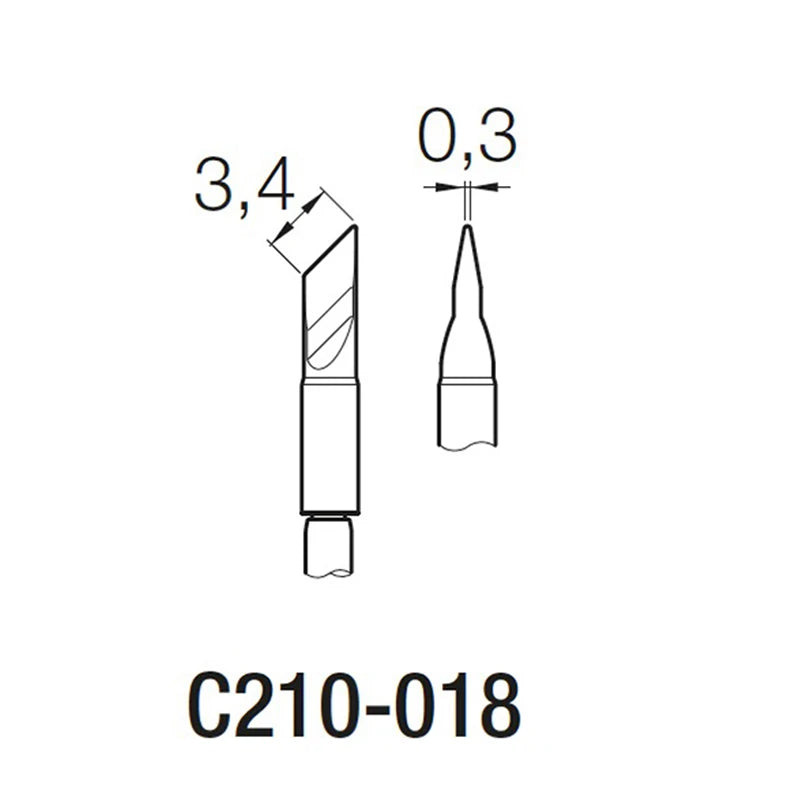 Original JBC C210 Soldering Iron Head C210018H C210002H C210020H Universal C210 Soldering Station Mobile Phone PCB Repair Tool