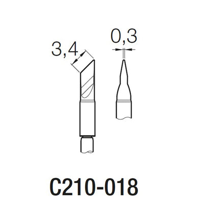 Original JBC C210 Soldering Iron Head C210018H C210002H C210020H Universal C210 Soldering Station Mobile Phone PCB Repair Tool