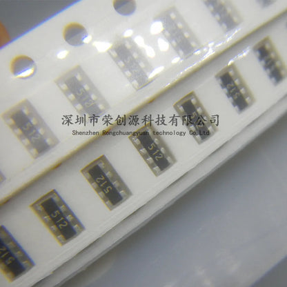 100PCS SMD Exclusion Network Resistor Array 0603*4P 8P4R 4D03 5.1K 512 5%