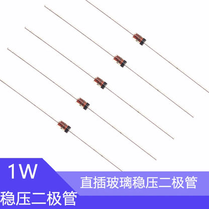 Diodo Zener 1N474xA (1W, 15V/16V, DO-41) - Pack 50 Unidades