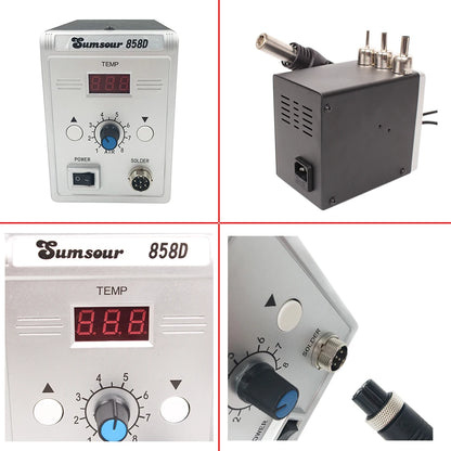 Hot Air Gun 858D 700W BGA Rework Solder Station 220V / 110V For SMD SMT Heat Soldering Station Welding Repair Tools