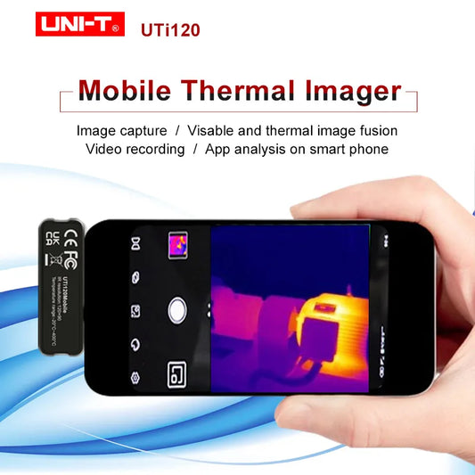 Termógrafo Infrarrojo Móvil UNI-T UTi120 USB para Android (10800 Píxeles) - Cámara Térmica Reparación Celulares