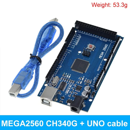 Placa Desarrollo TZT Mega2560 (ATMEGA16U2 / Pro Mini / WiFi R3 ATmega2560 CH340G) compatible Arduino Mega R3 / ESP8266