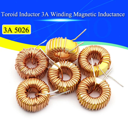 Inductor Toroide 5026 3A para LM2596 - Varios Valores (22uH a 470uH) - Lote 5-50 Piezas