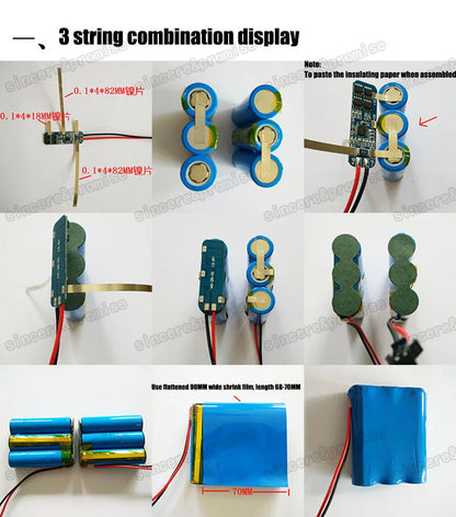 1S 2S 3S 4S 3A 10A 20A 30A Li-ion Lithium Battery 18650 Charger PCB 11.1V BMS Protection Board For Drill Motor Lipo Cell Module