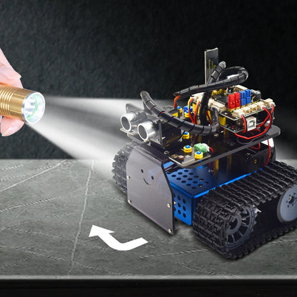 Kit Robot Tanque Inteligente Keyestudio Mini V3.0 (Actualizado) DIY STEM Programable compatible Arduino/Mixly