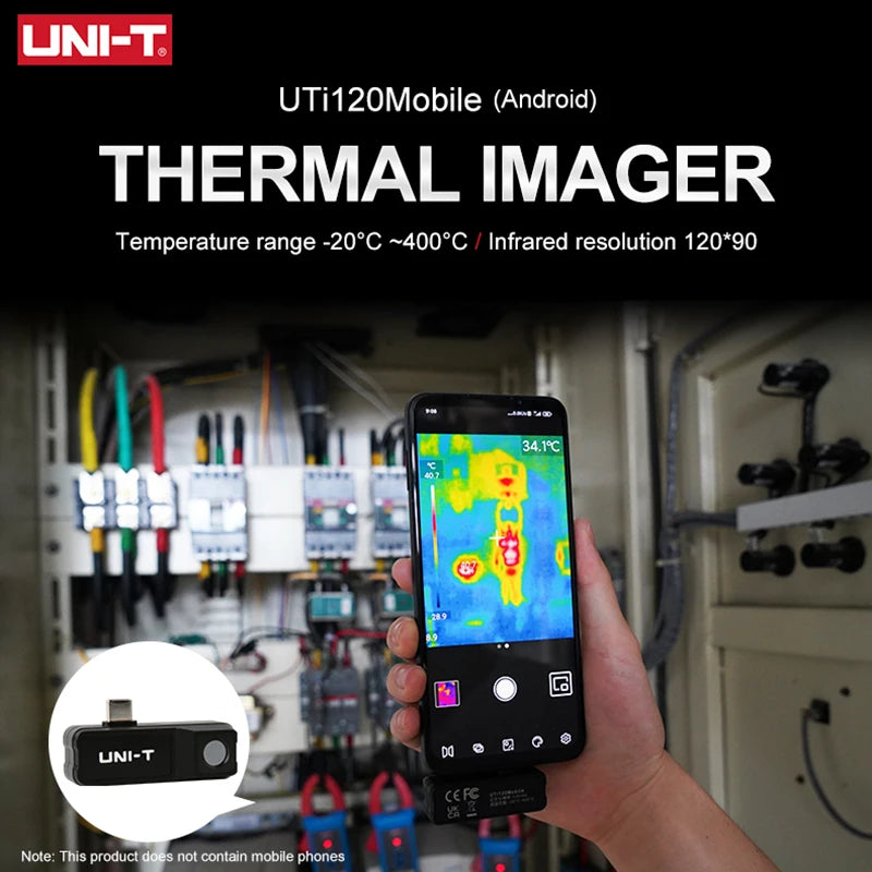 Termógrafo Infrarrojo Móvil UNI-T UTi120 / UTi120MS USB para Celular - Cámara Térmica Reparación