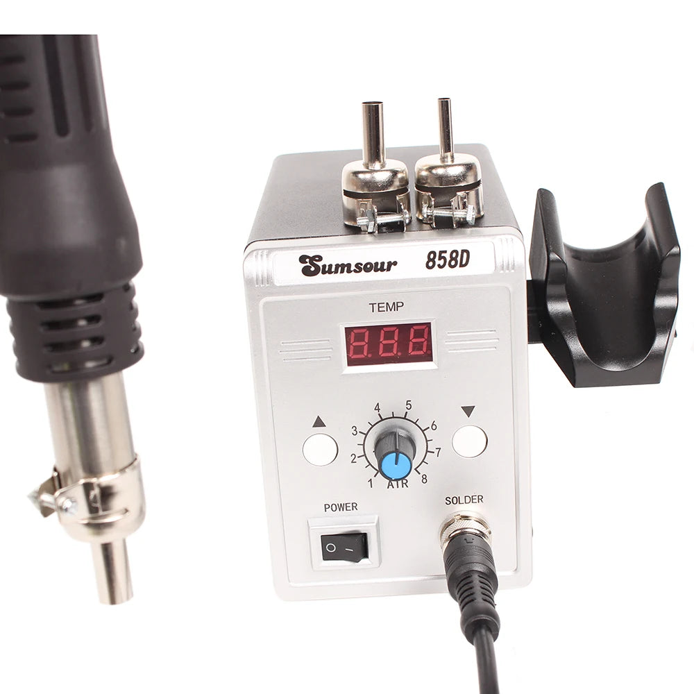 Hot Air Gun 858D 700W BGA Rework Solder Station 220V / 110V For SMD SMT Heat Soldering Station Welding Repair Tools