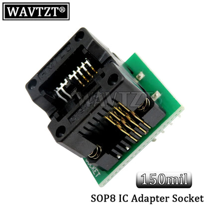 Kit Programador USB CH341A 24/25 Series EEPROM Flash BIOS + Clip Test SOIC8/SOP8 + Adaptador 1.8V + Adaptador SOIC8/SOP16