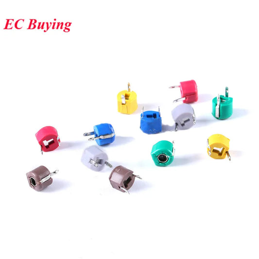 Capacitor Variable Trimmer Plástico 6mm (5pF-120pF) Ajustable - Pack 5 Unidades (Valores Surtidos)