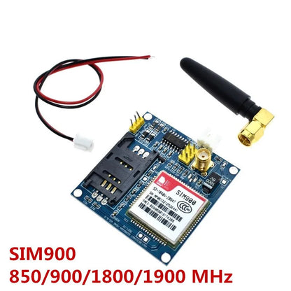 Kit Placa SUQ Sim900a / Sim900 Mini V4.0 Módulo Transmisión Datos Inalámbrica GSM/GPRS 2G con Antena (Refurbished)
