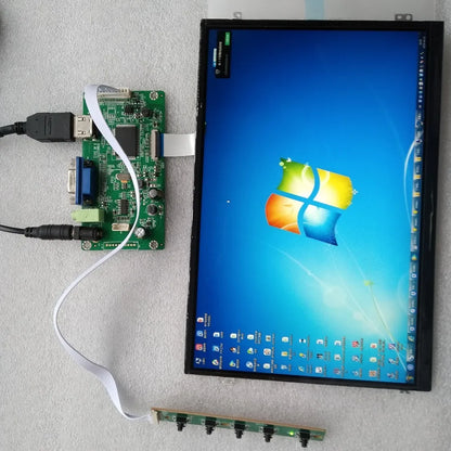 Kit Placa Controladora LCD Driver para Panel 15.6" B156XTN07.0/1 (1366x768) EDP Monitor VGA DIY