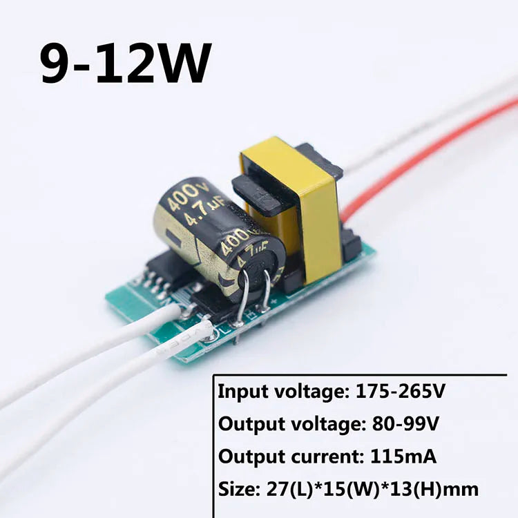 Driver LED No Aislado (3-40W) Fuente AC175-265V Transformador Iluminación SMD Bulbo